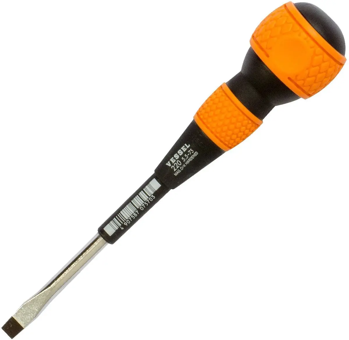 VESSEL Ball Grip Driver -5.5 x 75 mm (3.0 in) | Magnetic Tip for Secure Fastening - main product image