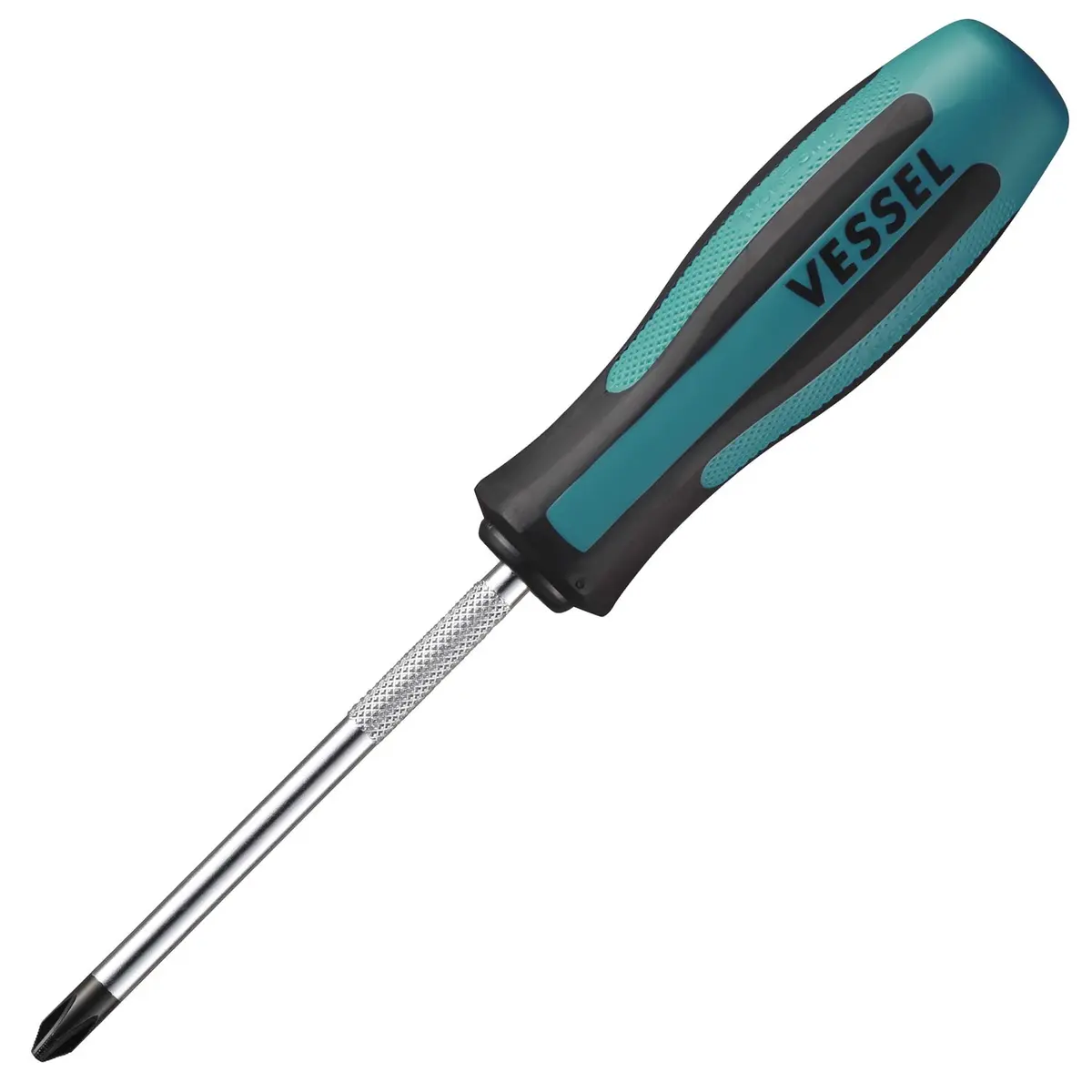 VESSEL MEGADORA Screwdriver +2x100 JIS 900P2100J Blue | Precision Magnetic Tip for JIS Screws - main product image