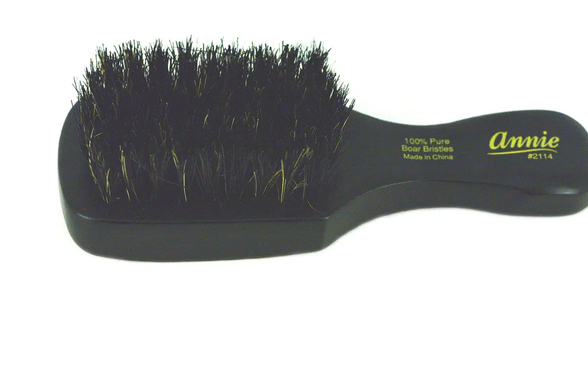 Annie Mini Pocket Combo Brush #2114 Natural Boar Bristles Hair Comb 17cm (6.7in) | Detangles & Smoothes Hair - view 3