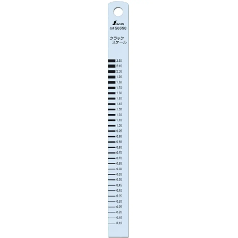 Shinwa Sokutei Crack Scale Ruler 15 cm (5.9 inches) | Stainless Steel Construction - main product image