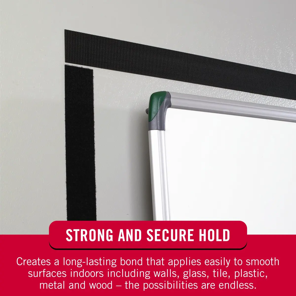 VELCRO Brand Sticky Back Strips | 4 Strips (3.5 x 0.75 In) Black | Hook and Loop Fasteners for Organization - view 6