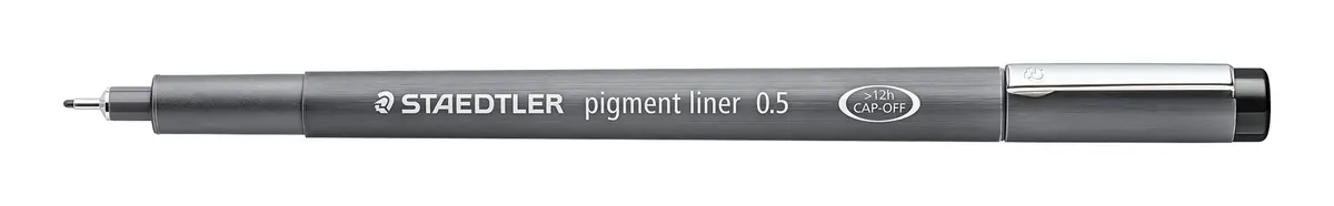 STAEDTLER Pigment Liner, Fineliner Pen for Drawing, Drafting, Journaling, 0.5mm | Long-lasting, Lightfast Ink, 10 Pack - view 4