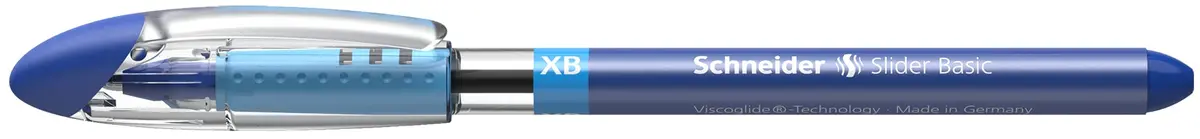 Schneider Slider Basic XB Ballpoint Pen, 1.4mm Blue Ink, Box of 10 Pens | Viscoglide Technology - view 7