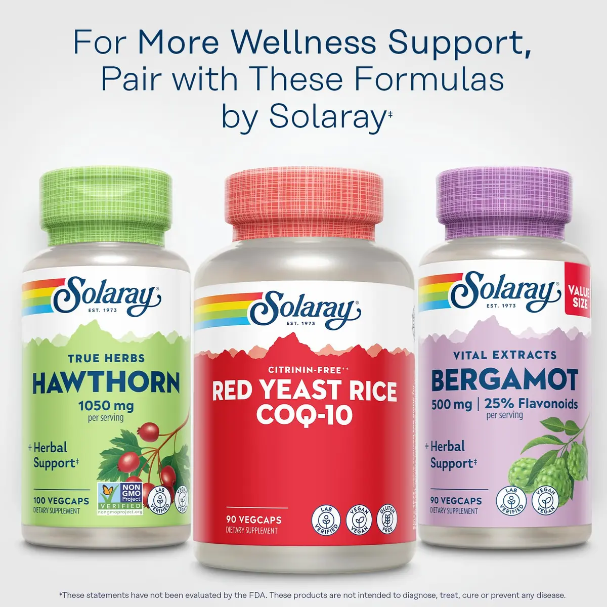 SOLARAY Red Yeast Rice with CoQ10 & Niacin | Supports Heart & Cardiovascular Health, 90 VegCaps - view 6