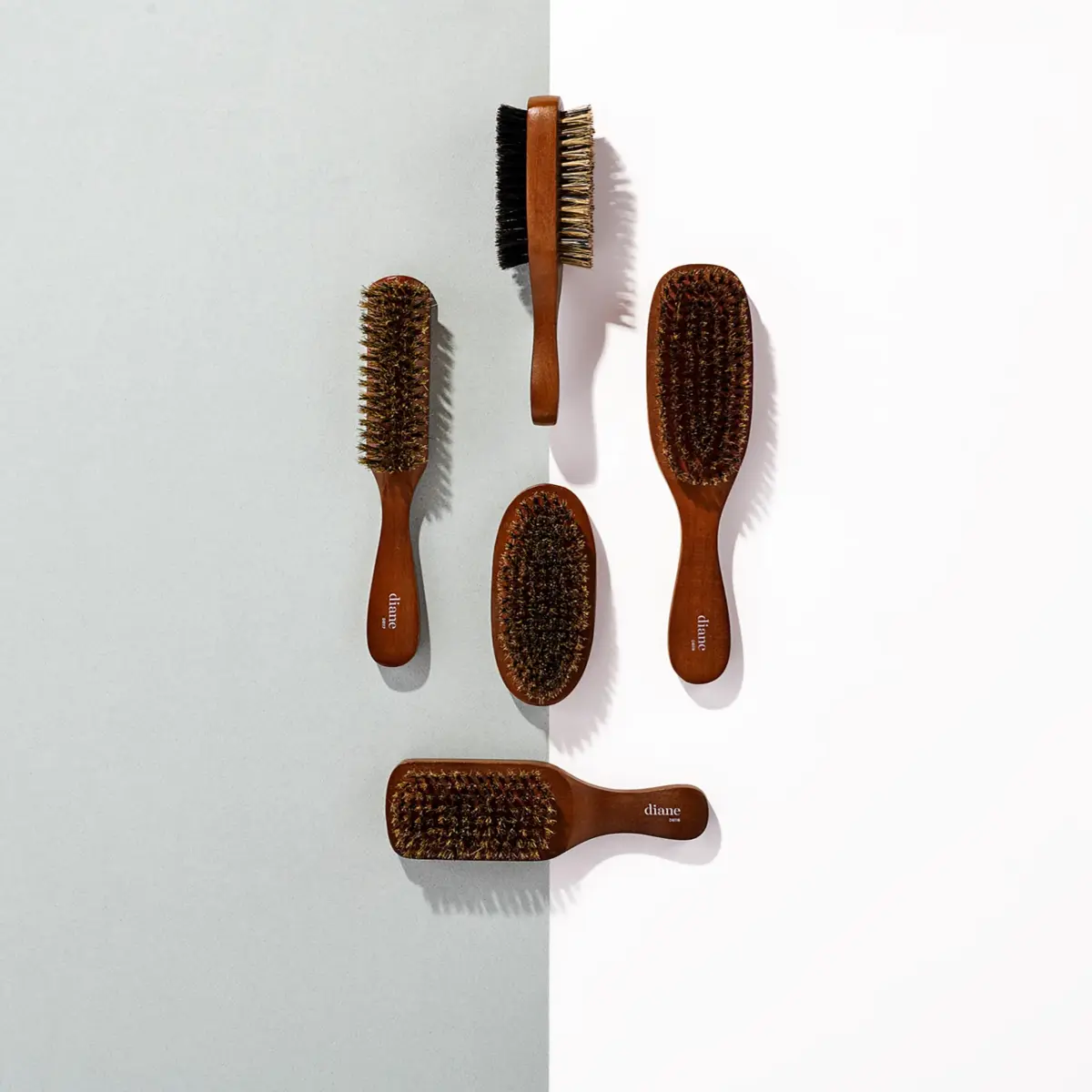Diane 2-Sided Club Brush for Men, Thick & Coarse Hair, 7in (17.8cm) | 100% Boar Bristle for Waves & Shine - view 7