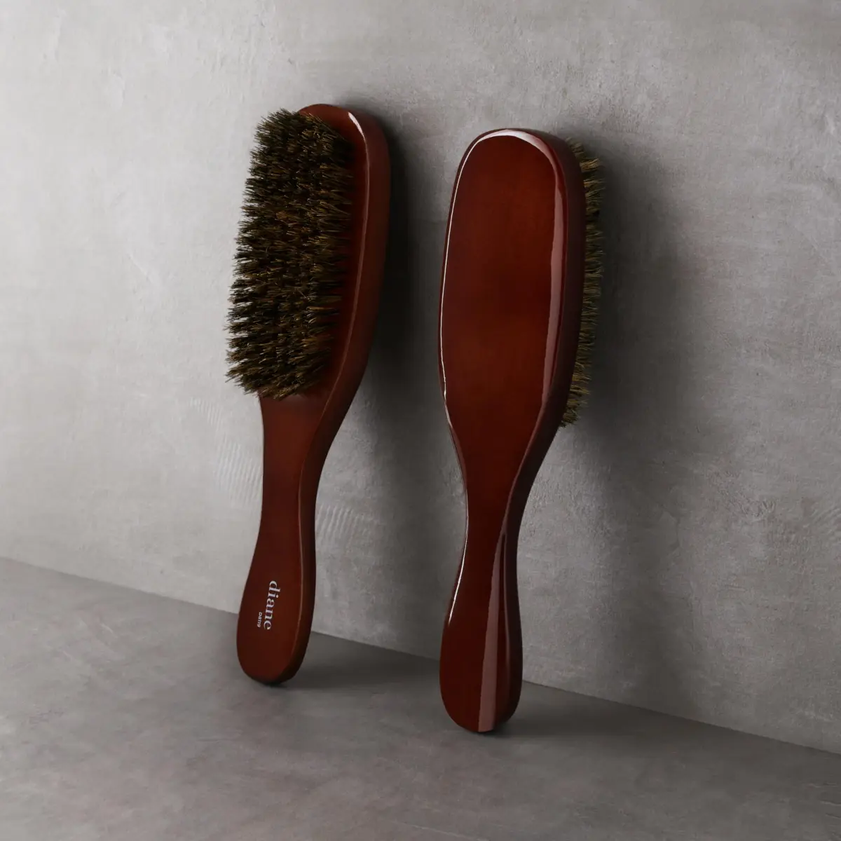 Diane Premium 100% Boar Wave Brush for Men – Medium Bristles, 9.13" L | Detangles, Smooths, Styles Waves - view 3