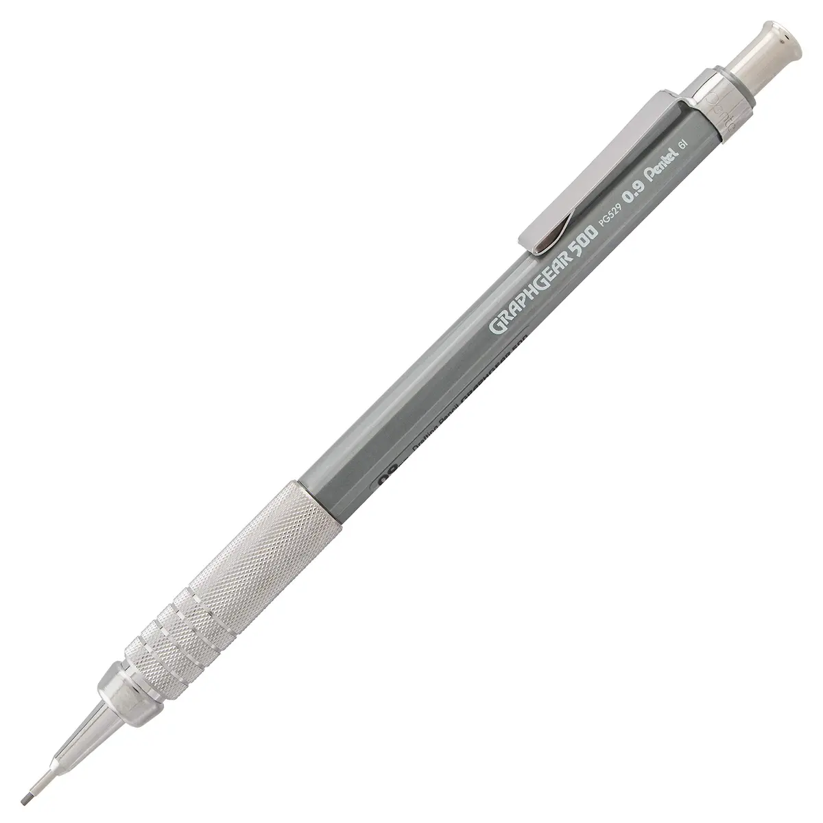 Pentel GraphGear 500 Mechanical Drafting Pencil 0.9mm | Bold Line, Gray Barrel for Professionals & Enthusiasts - main product image