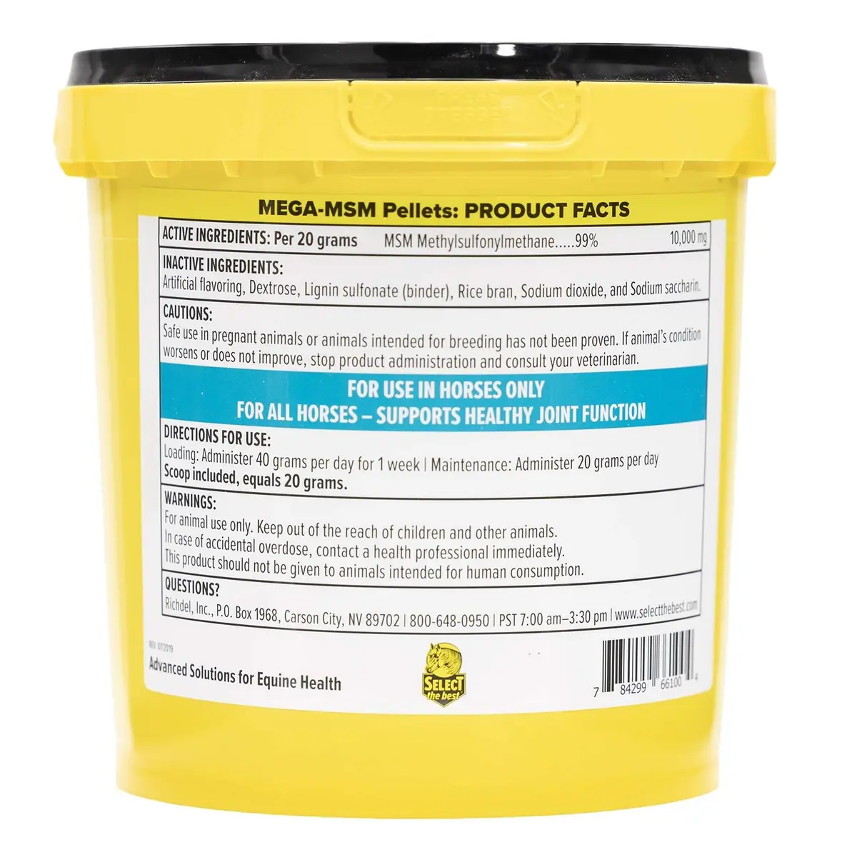Select The Best Mega-MSM Pellets 10 lb | Supports Healthy Joints & Palatability - view 2