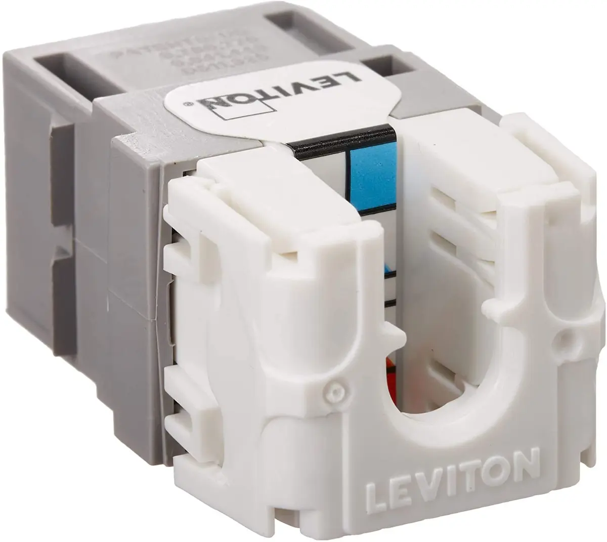 Leviton Extreme Quick Port Connector, 25-Pack, Gray | TIA/EIA Category 6 Certified - view 3