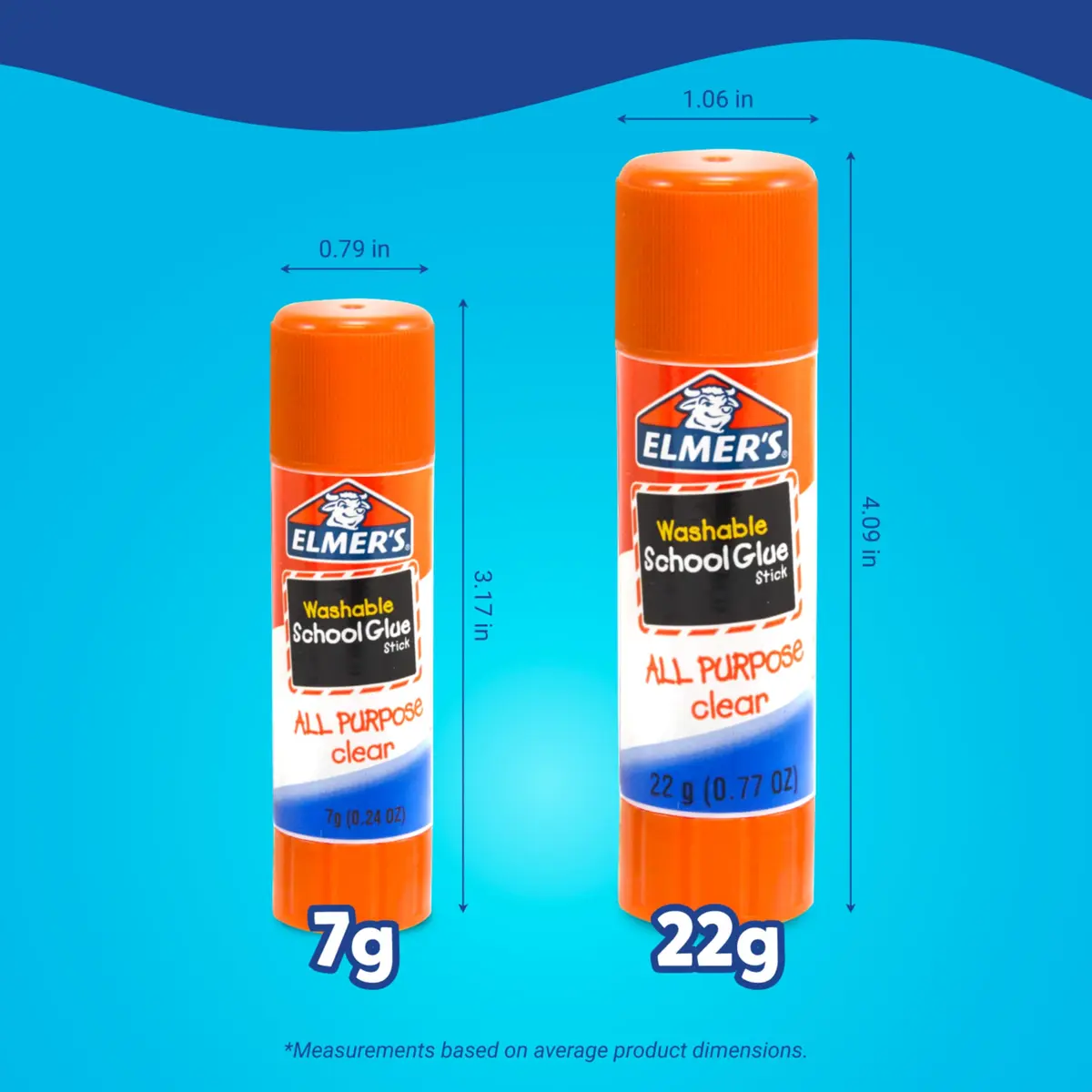 Elmer's All Purpose Glue Sticks, Washable & Non-Toxic, Clear, 22g, 12 Pack | Safe, Easy & Versatile for Crafts & School - view 4