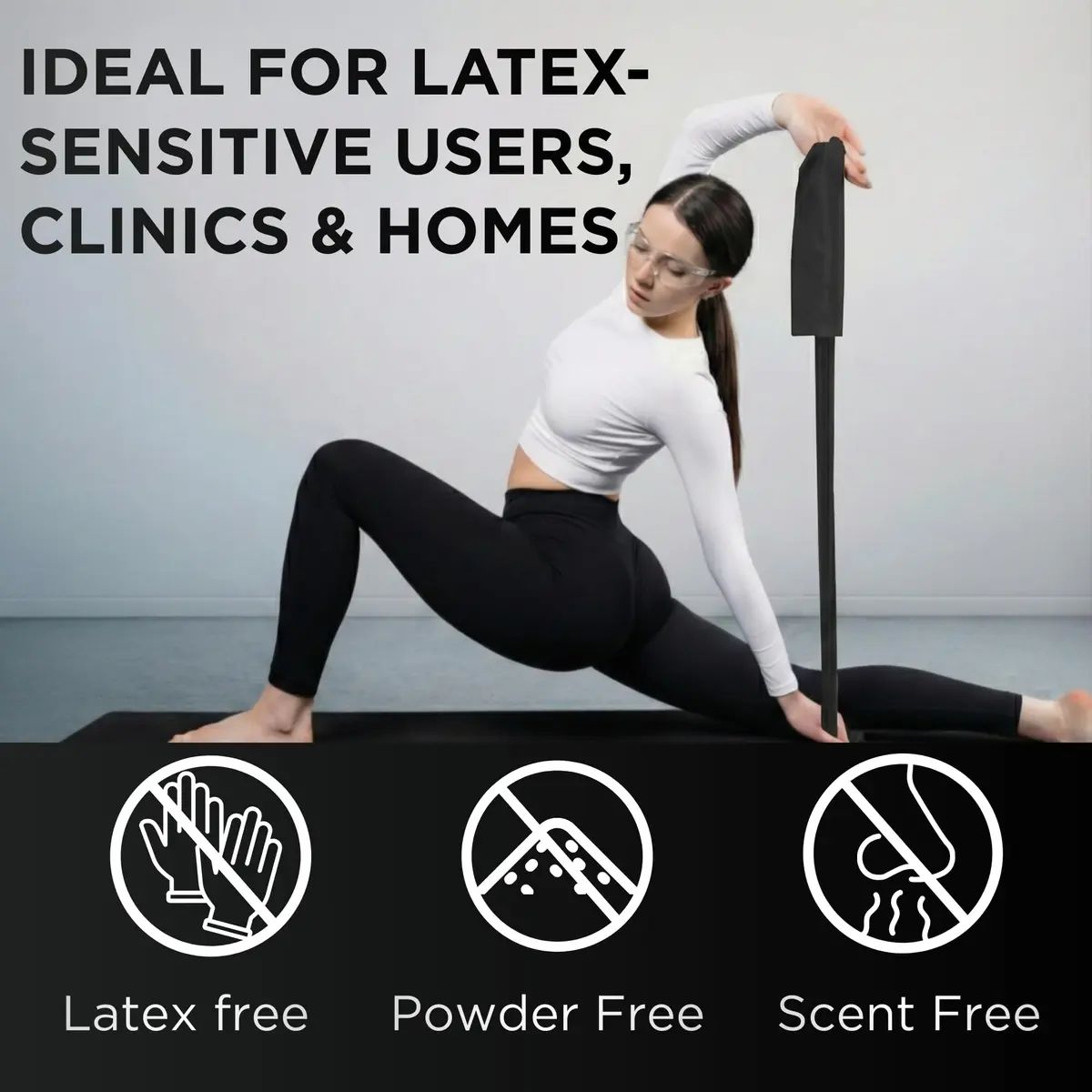 THERABAND Resistance Band Black Special Heavy 25-Yd Latex-Free | Custom Length for Strength & Rehab - view 4