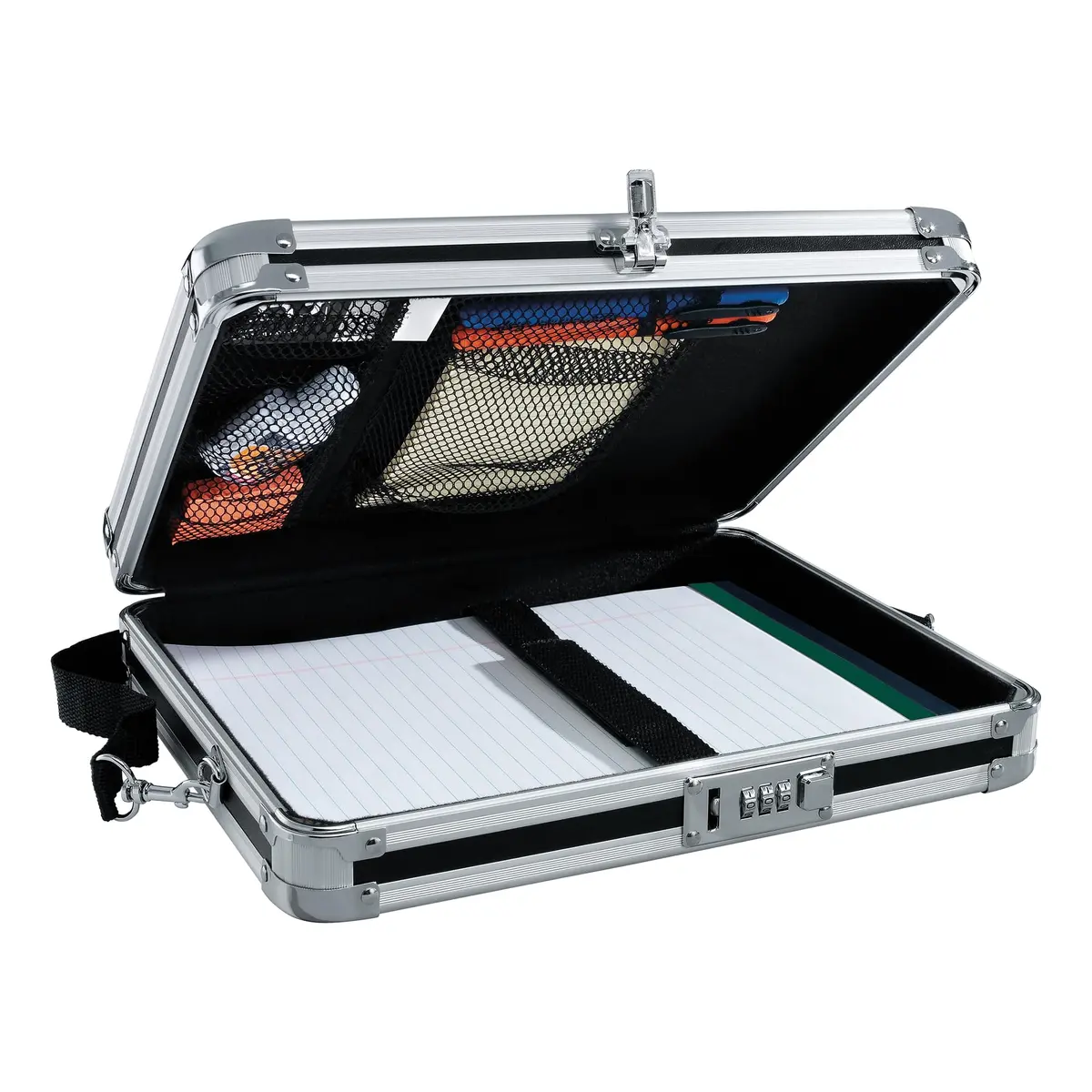 Vaultz Locking Storage Clipboard with Combination Lock, Black | Secure Office & Field Organizer - main product image