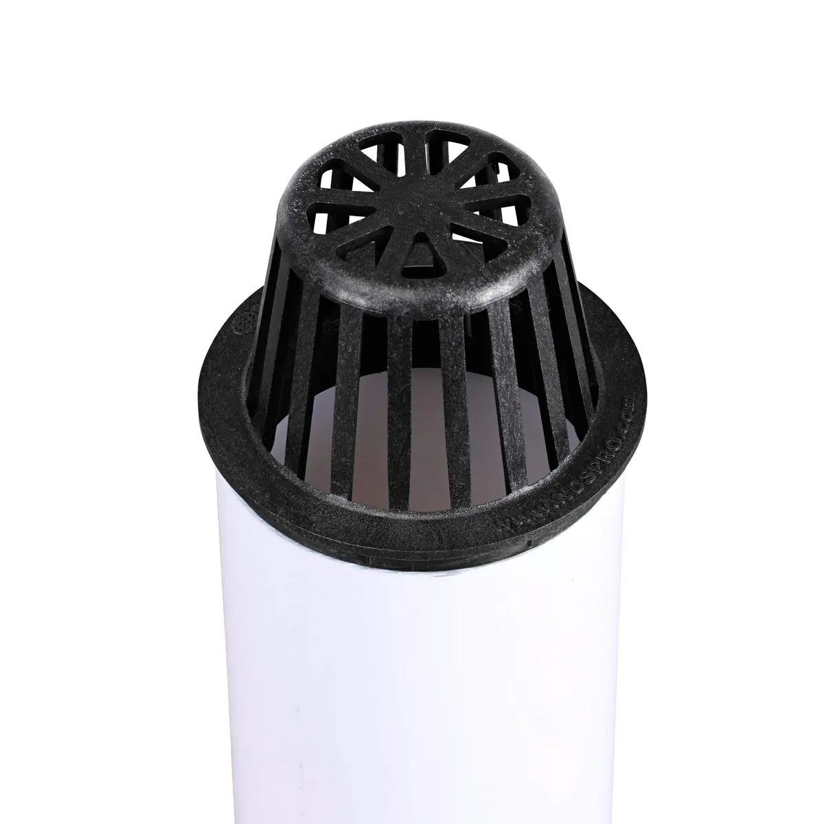 NDS 78A* 4-Inch Round Atrium Drain Grate Cover | 66 GPM Flow, Black, UV Resistant - view 2