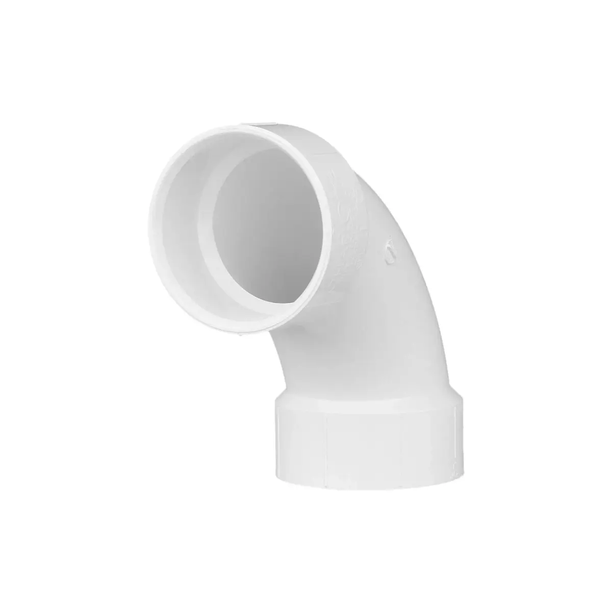Charlotte Pipe 3" Long Sweep PVC DWV Pipe Fitting - 1/4" Bend, Schedule 40, White | Non-Pressure Drain, Waste, Vent - main product image