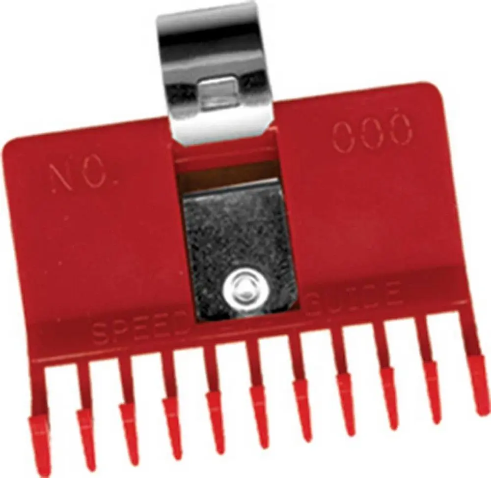 Speed O Guide SPG0132 Clipper Comb, Red | Accurate Hair Measurement & Durable Plastic (70-120 chars) - main product image