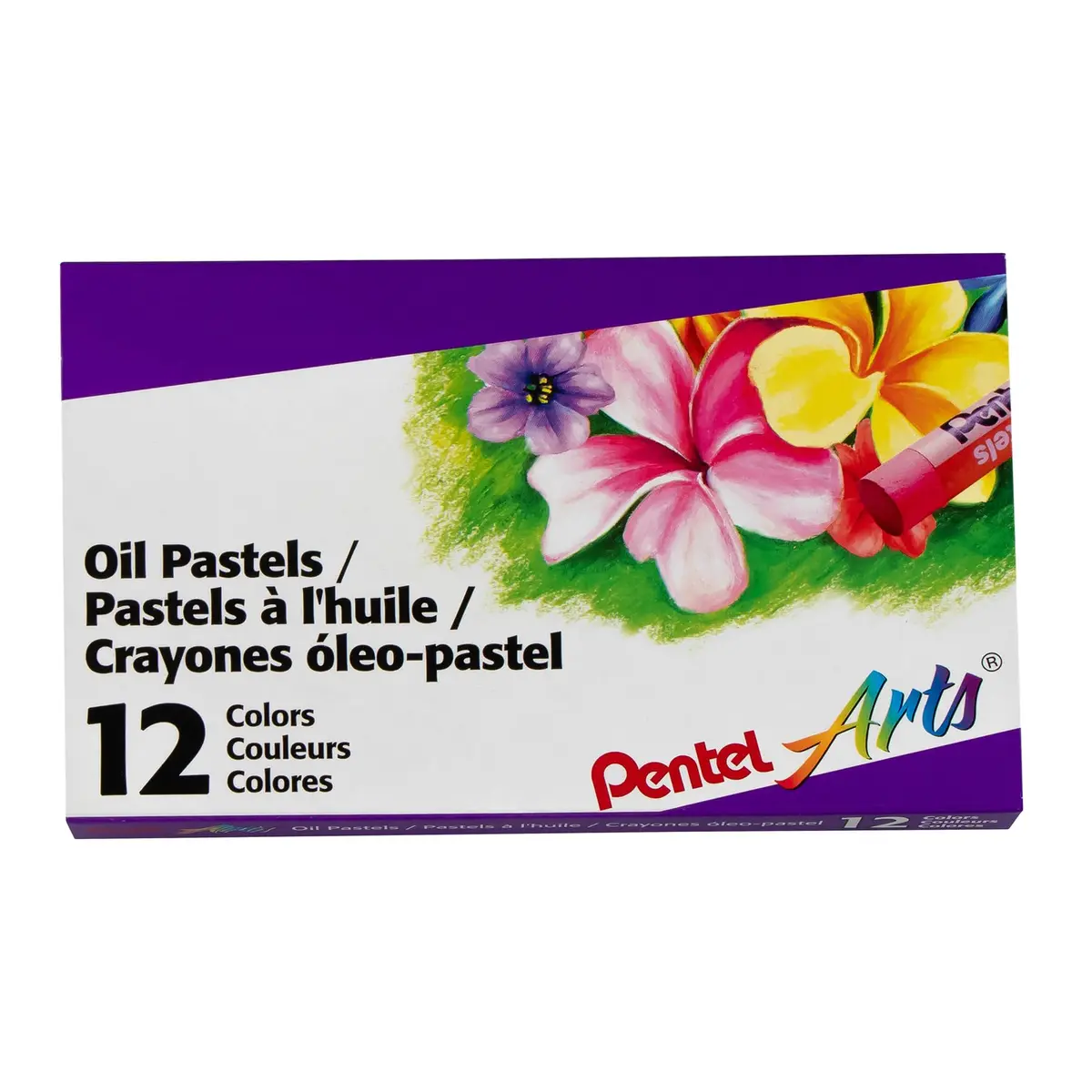 Pentel Arts Oil Pastels 12 Color Set (PHN-12) 0.44 kg (0.97 lb) | Certified AP Non-Toxic - view 3