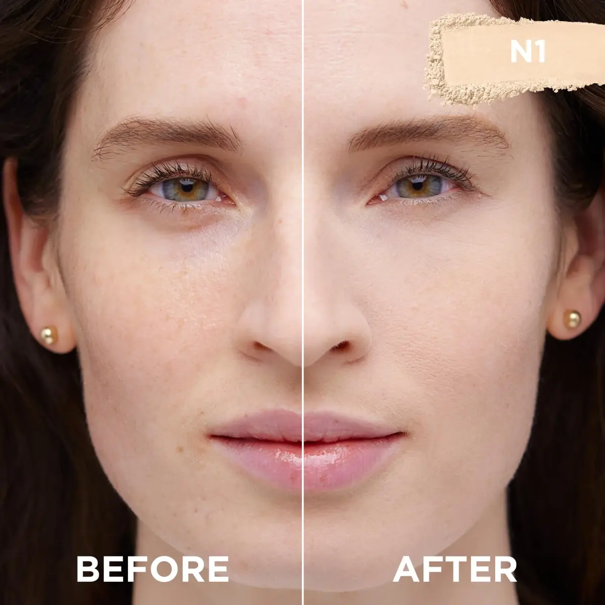 L'Oreal Paris True Match Super Blendable Oil-Free Powder Foundation N1 Light - Perfectly Matches Skin Tone - view 2