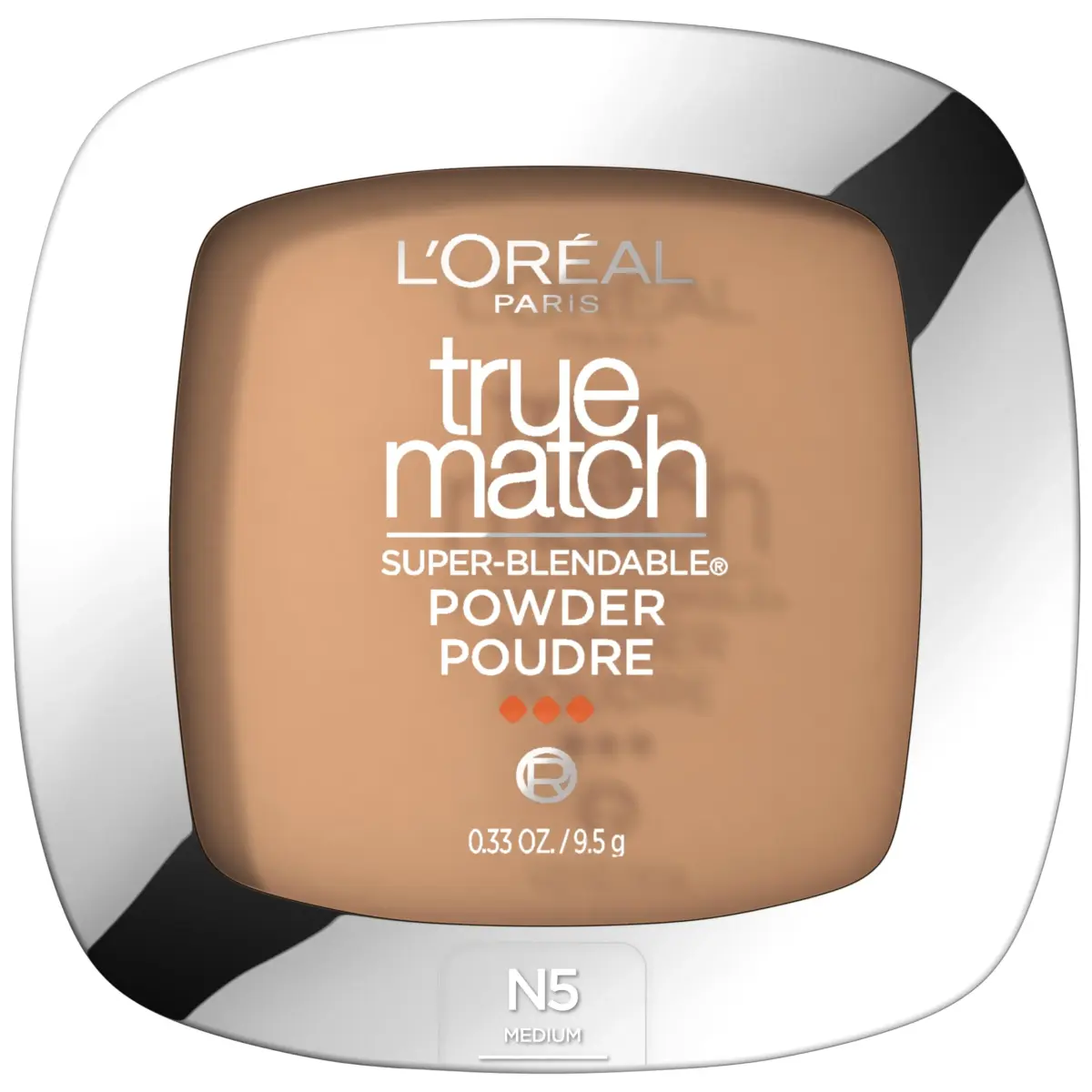 L'Oreal Paris True Match Super Blendable N5 Medium Oil-Free Powder Foundation | For Natural Finish - main product image