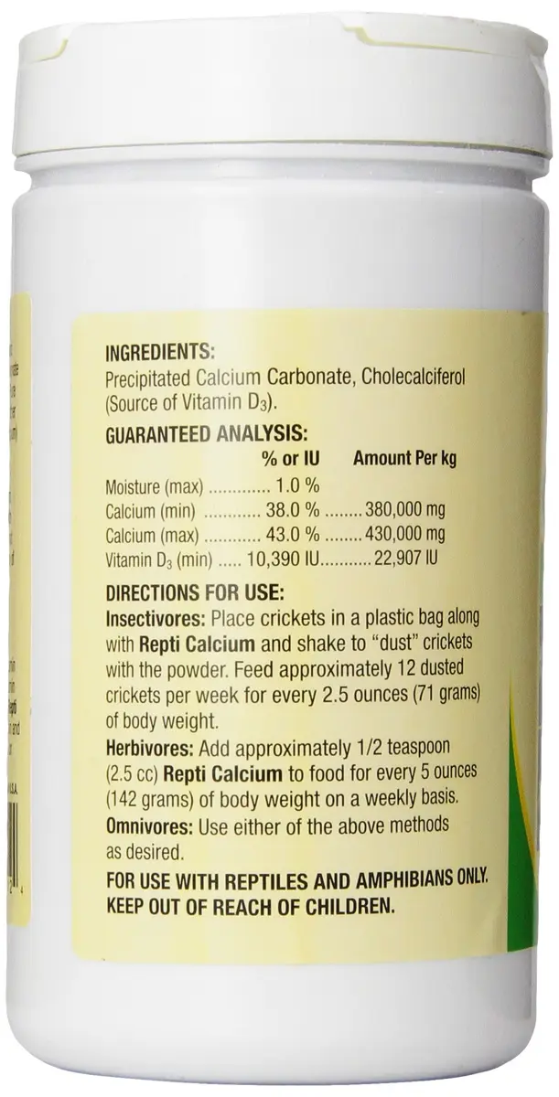 Zoo Med Reptile Calcium with Vitamin D3 Powder 340g (12 oz) | Bio-available Calcium Supplement for Reptiles - view 3