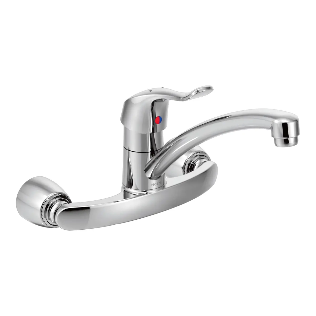 Moen Commercial M-DURA Chrome Wall Mount Kitchen Faucet 8713 | Single Handle, 9-Inch Spout, 1.5 GPM - main product image