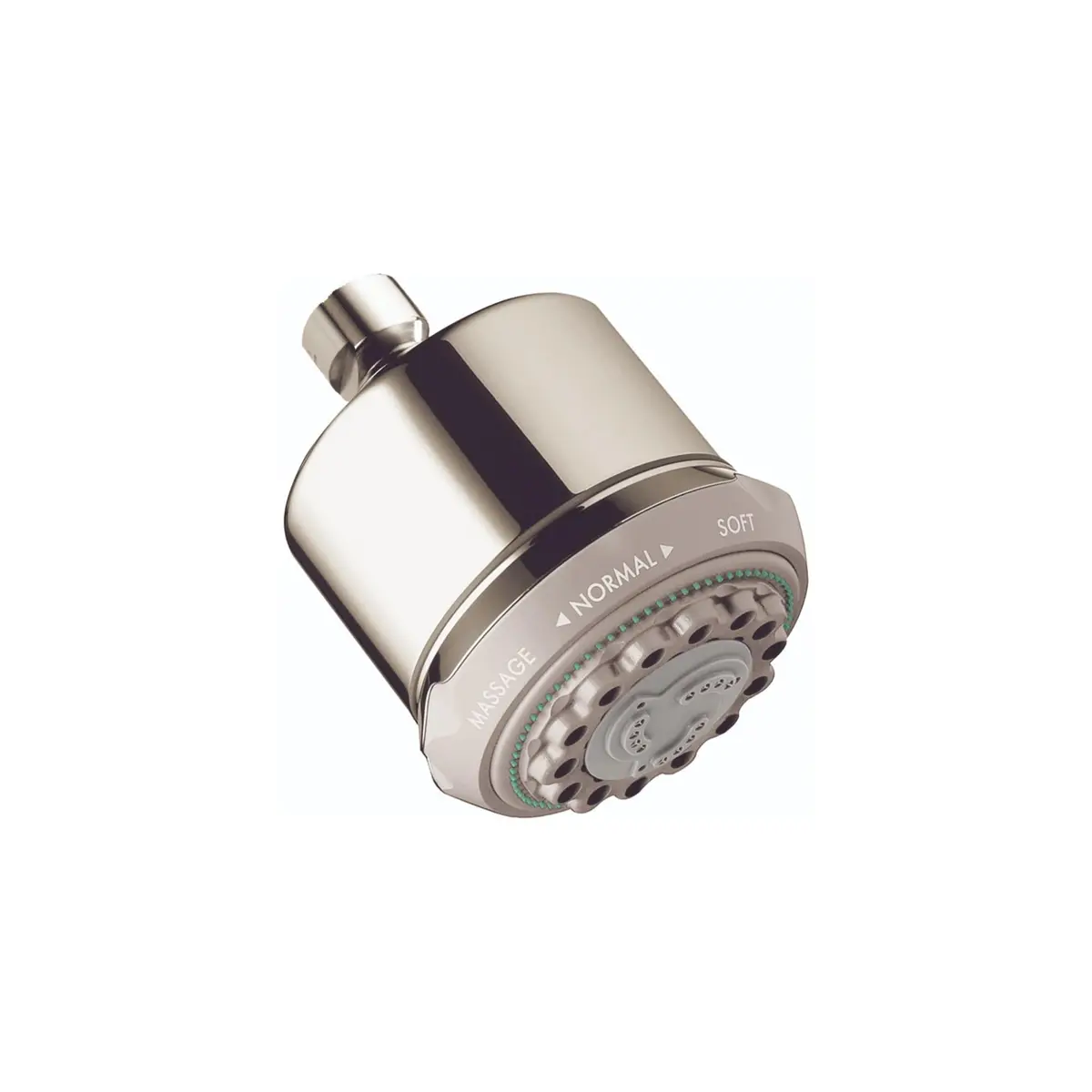 hansgrohe Clubmaster Showerhead 3-Spray 9.5cm (3.75in) | Easy Clean Polished Nickel - main product image