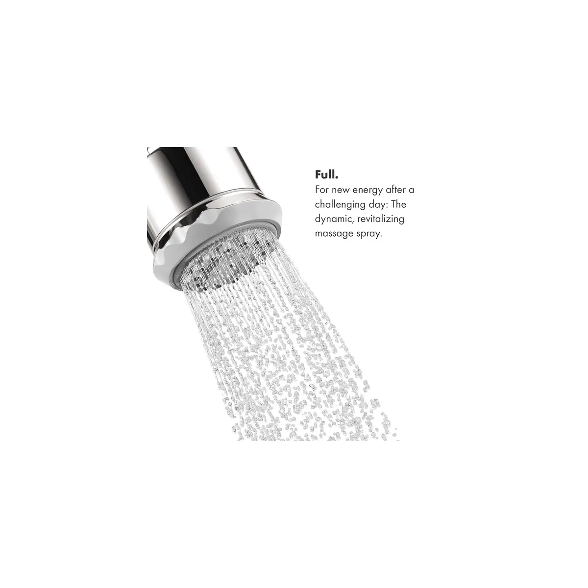 hansgrohe Clubmaster Showerhead 3-Spray 9.5cm (3.75in) | Easy Clean Polished Nickel - view 5