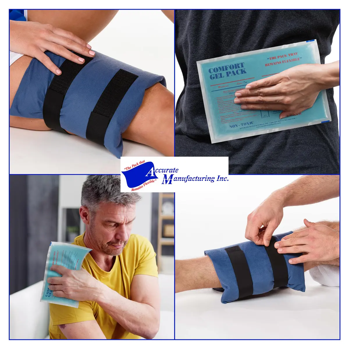 Accurate Manufacturing Blue Gel Pack 9" x 12" | Versatile Hot & Cold Pain Relief (70-120 chars) - view 7