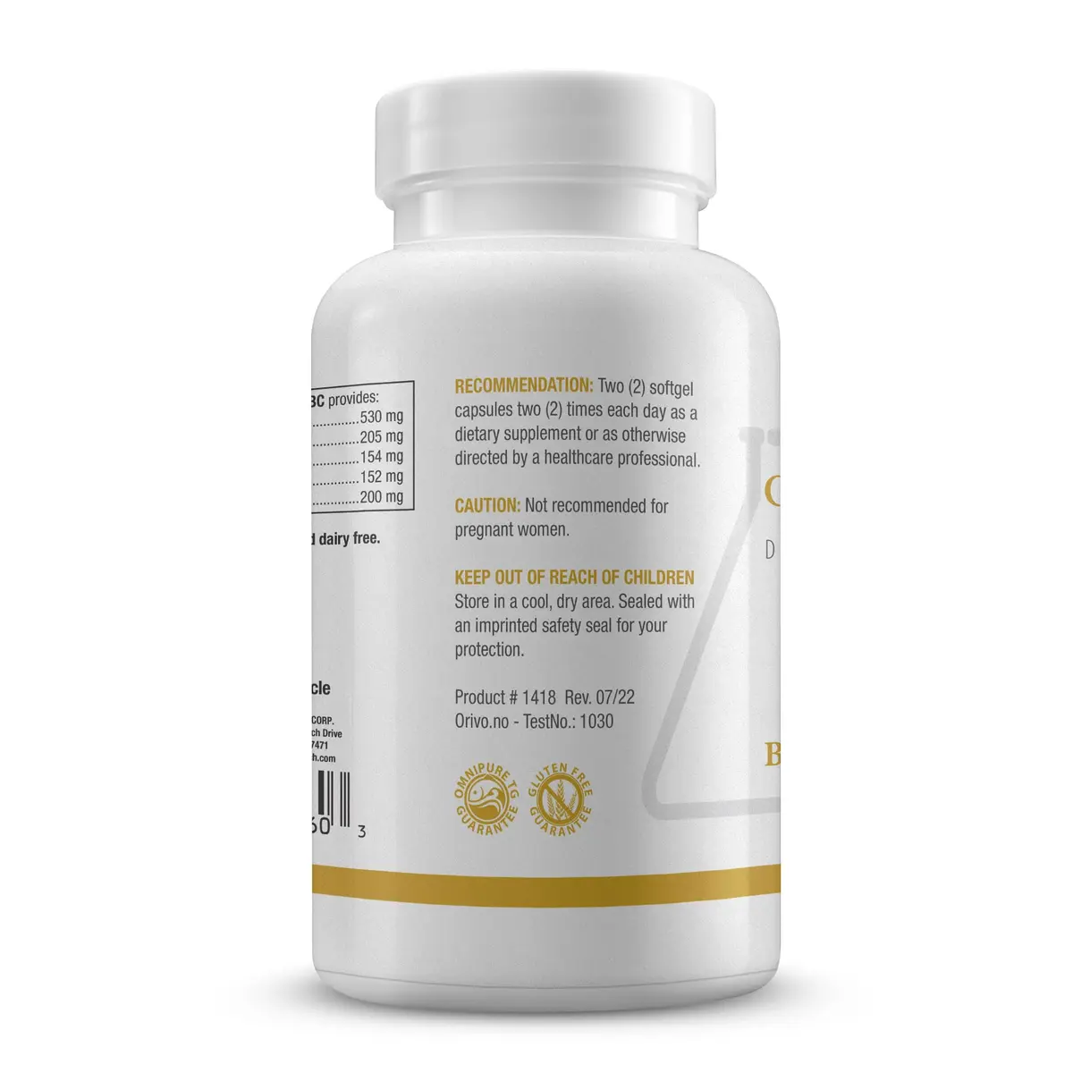 BIOTICS RESEARCH Optimal EFAs-BC, Triple Omega 3 6 9 Fatty Acids 120 Softgels | Heart, Brain & Joint Support - view 2