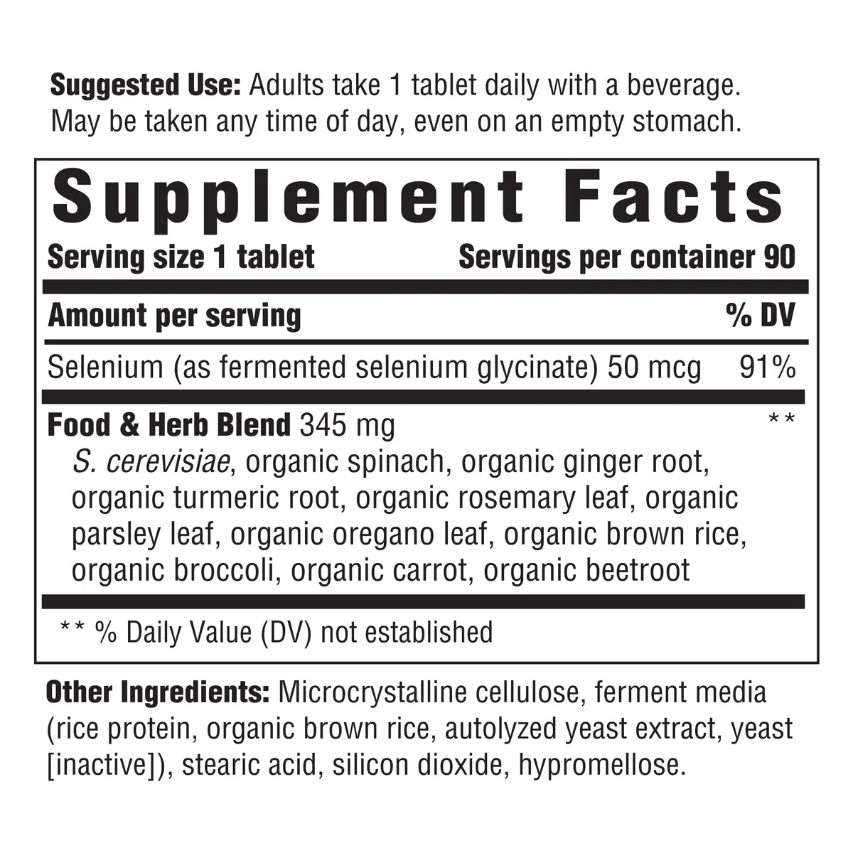 Innate Response Formulas Selenium 90 Tablets | Immune Support with Natural Botanicals - view 2