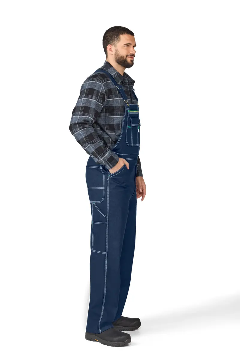 Liberty Rigid Denim Bib Overall 46W x 29L | Durable 100% Cotton Workwear - view 5