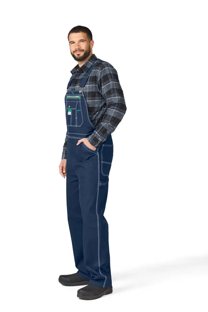 Liberty Rigid Denim Bib Overall 46W x 29L | Durable 100% Cotton Workwear - view 6