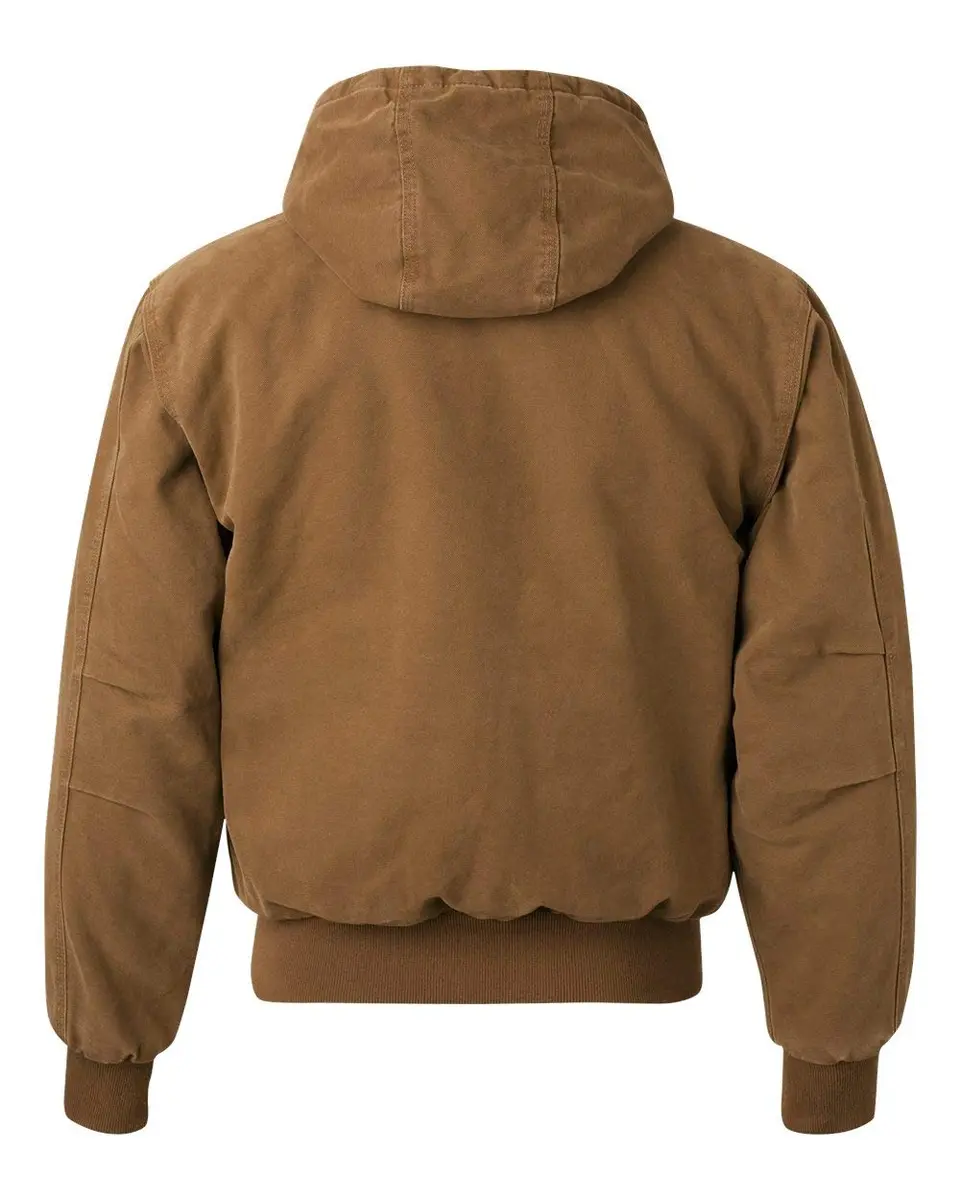 DRI Duck Cheyenne Men's Cotton Canvas Hooded Work Jacket, 5020, 2XLarge-Tall, Charcoal | Durable Cotton Canvas Workwear - view 6