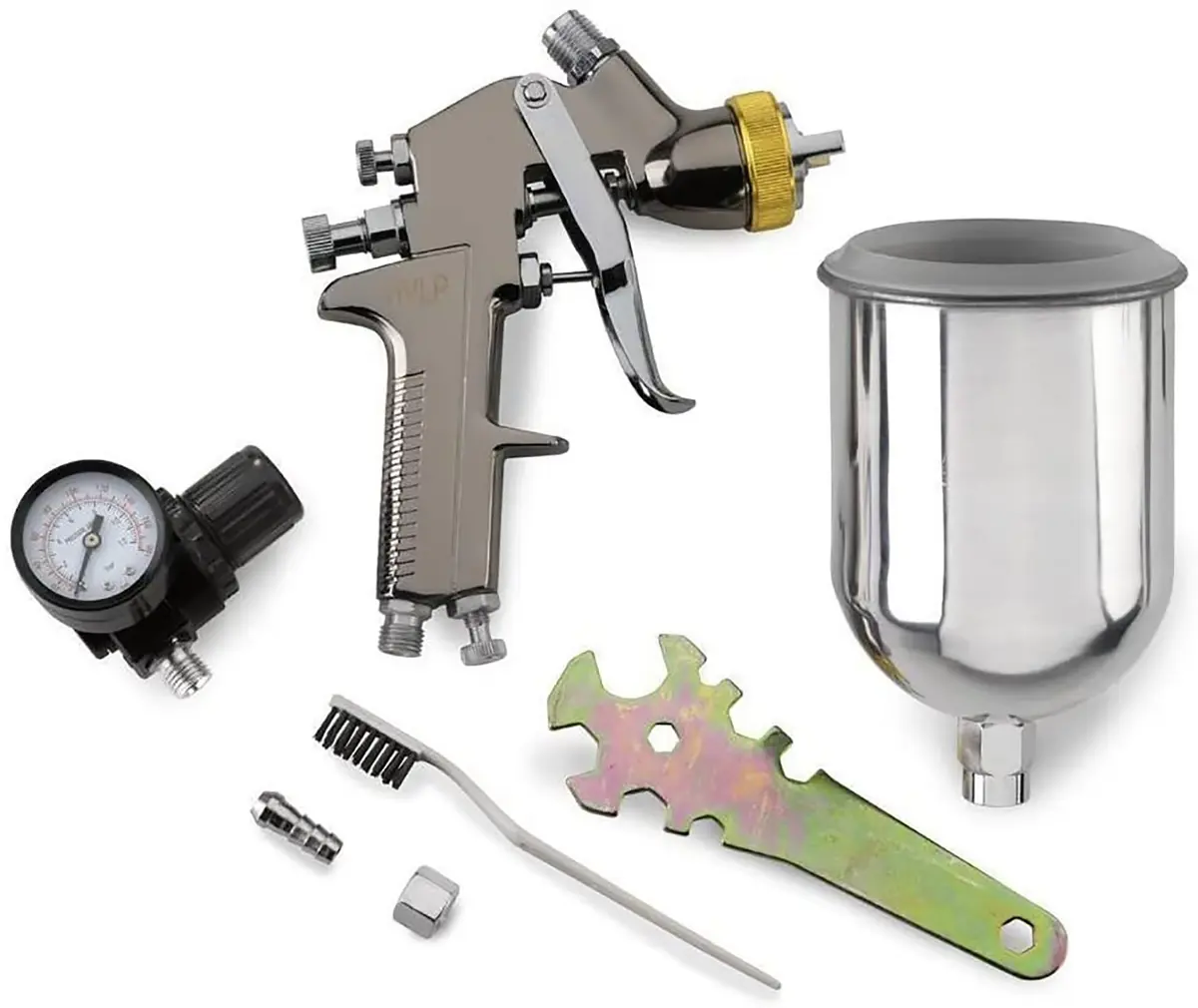 NEIKO 31215A HVLP Spray Gun Paint Sprayer, 1.7 mm Spray Paint Gun, Nozzle Size 600 cc Air Gauge Regulator, Auto Paint Spray Gun, HVLP Spray Gun Kit - view 2