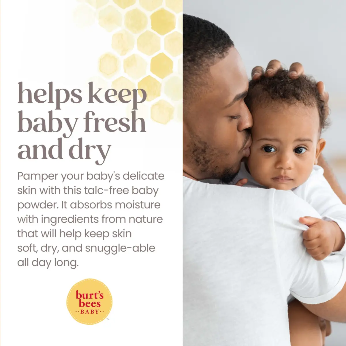 Burt's Bees Baby Dusting Powder, Talc-Free, 7.5 oz (212 g) | 100% Natural Origin Cornstarch Formula - view 4