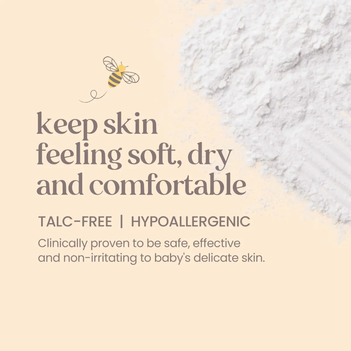 Burt's Bees Baby Dusting Powder, Talc-Free, 7.5 oz (212 g) | 100% Natural Origin Cornstarch Formula - view 2
