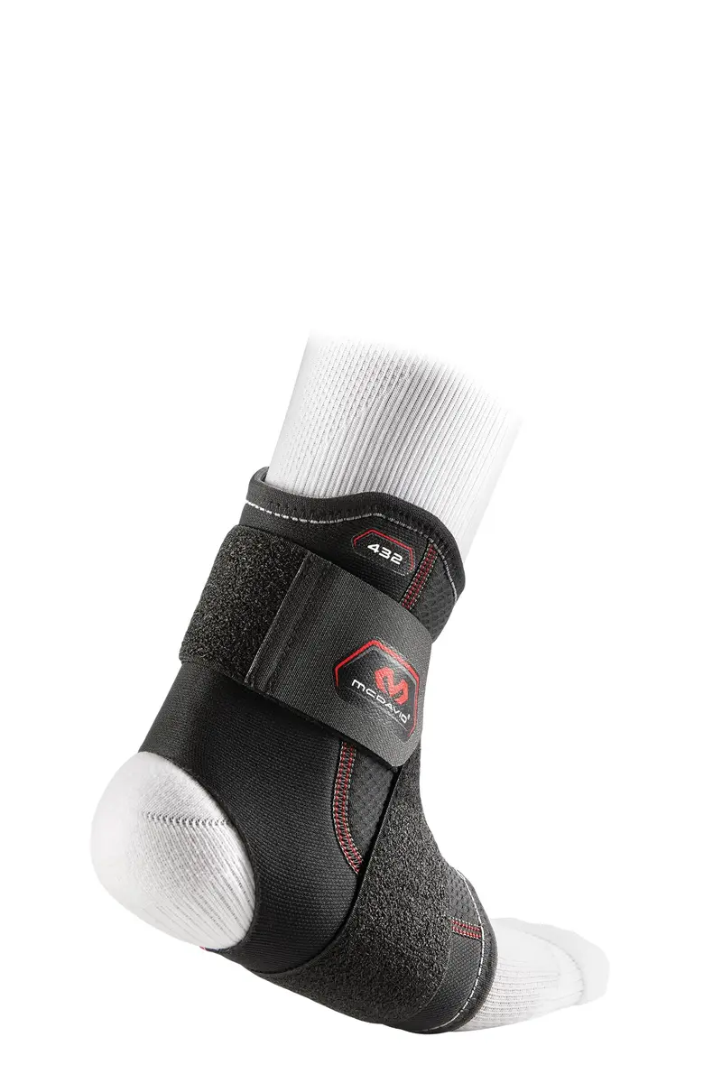 McDavid Ankle Support With Strap (Black, Medium) | Ankle Brace for Injury Prevention & Recovery - view 2