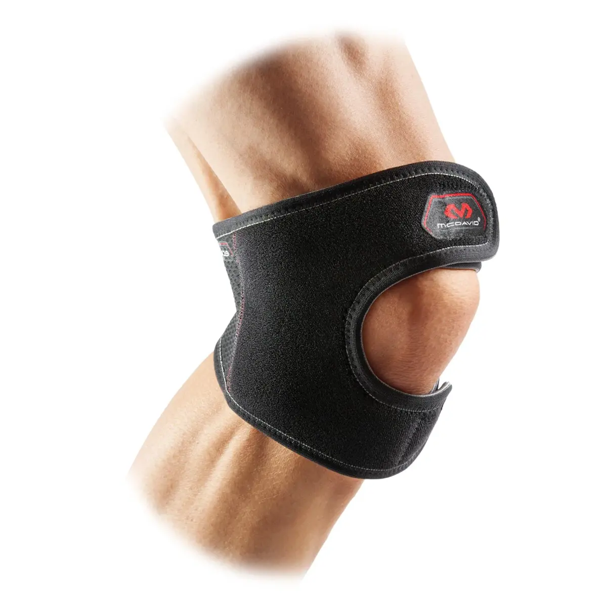 McDavid Adjustable Knee Support Wrap with Therapeutic Heat Retention & Compression, Black, Small-Medium | FDA Approved Orthopedic Brace - main product image