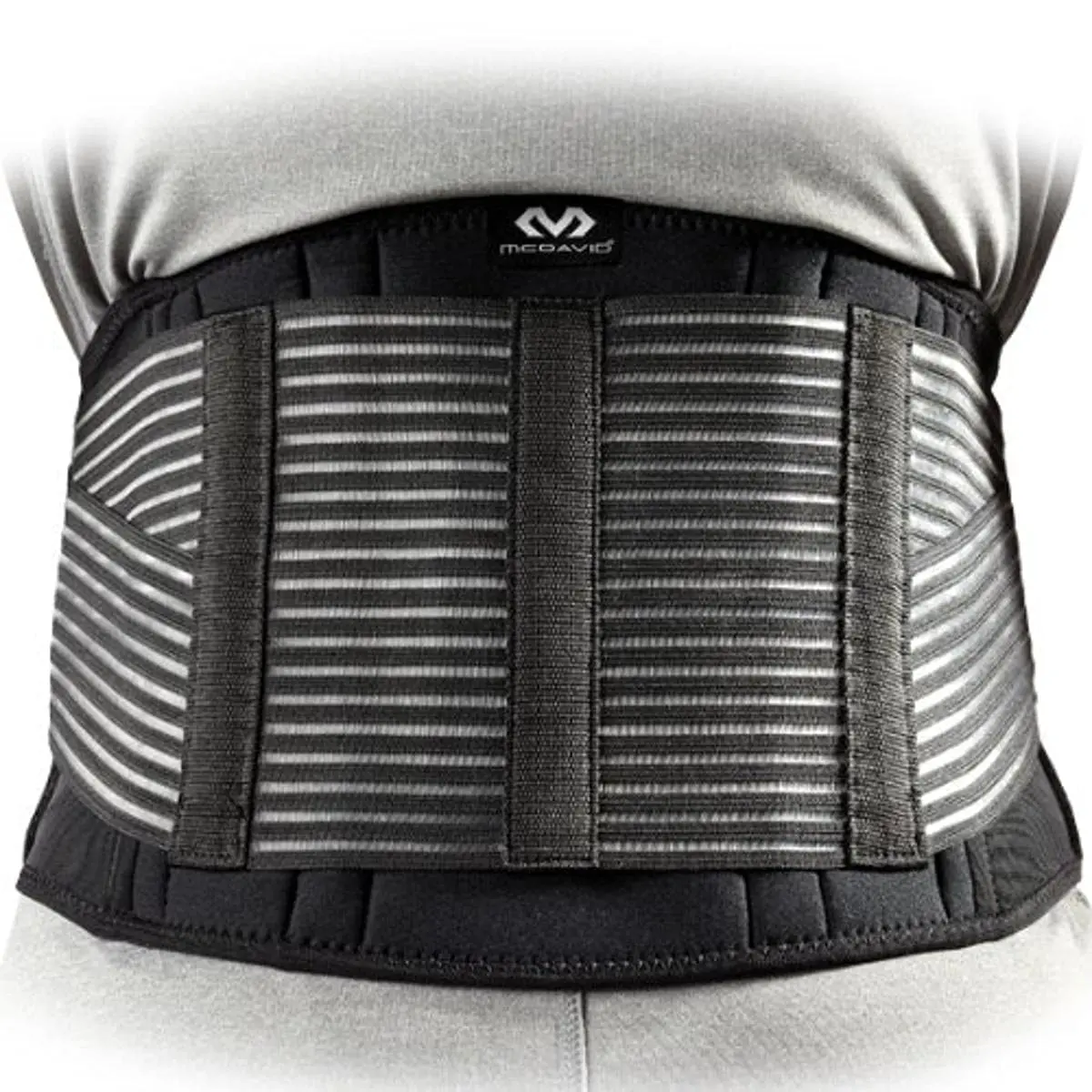 McDavid Back Support (Black, Regular) | Support & Circulation Aid for Adults - main product image
