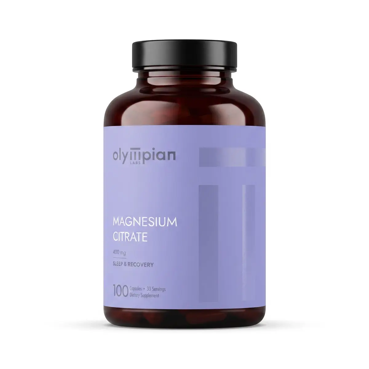 Olympian Labs Magnesium Citrate 400mg | Support Nervous System, Muscles & Bones, 100 Capsules - main product image
