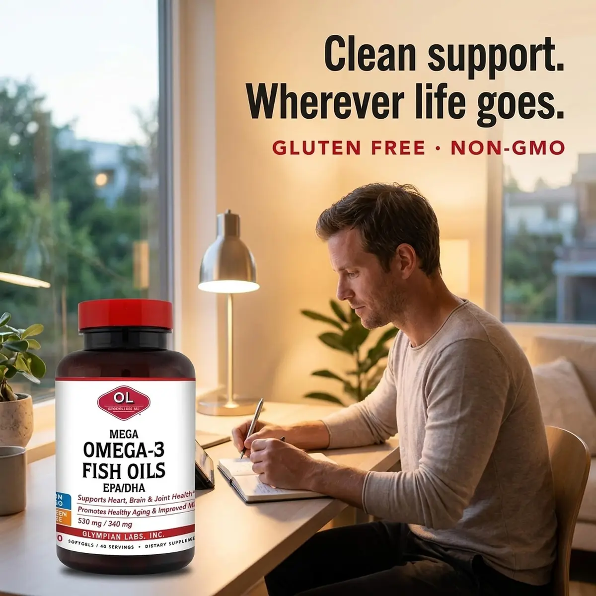 Olympian Labs Mega Omega 3 Fish Oils 60 sevings | High EPA & DHA, Pharmaceutical Grade - view 2