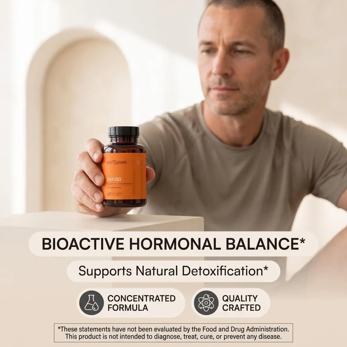Olympian Labs DIM Supplement 100mg | Hormonal Balance & Detox Support (110 chars) - view 6