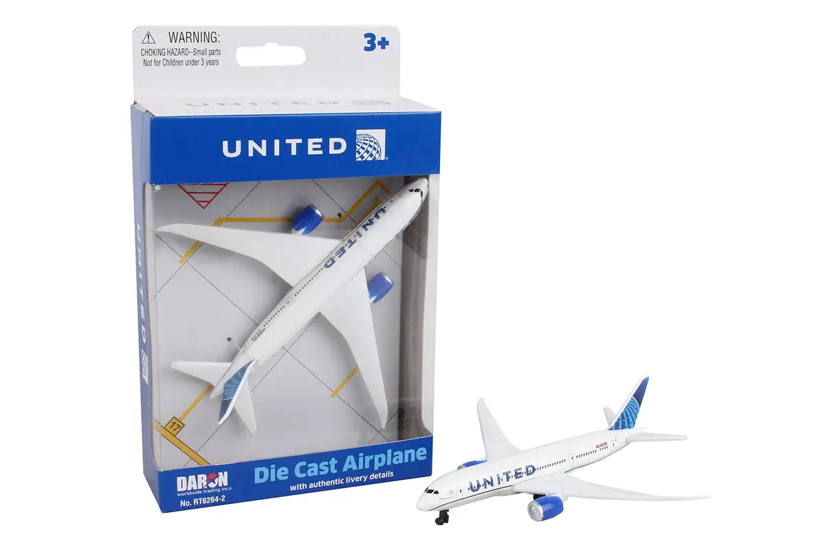 Daron United Single Plane Die-cast Toy Model Airplane | Authentic 5.75-inch aircraft for kids ages 3+ - main product image