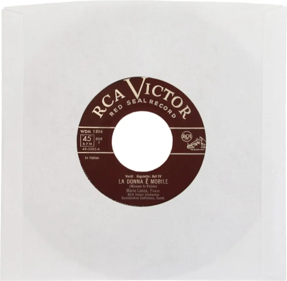 Square Deal Recordings & Supplies 7 Inch Vinyl Record Sleeves Heavyweight Acid-Free Paper | Archival Quality - view 5
