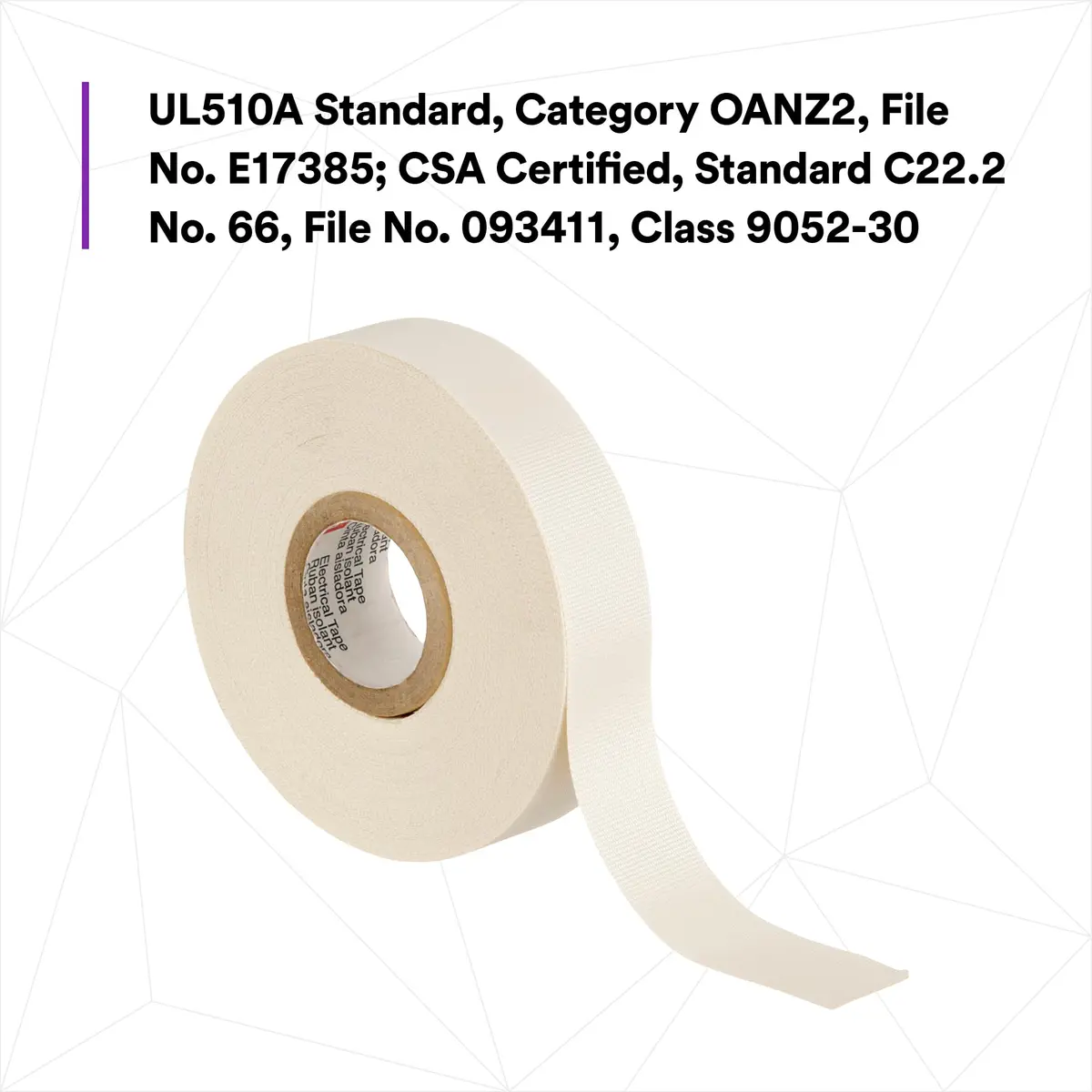 3M Glass Cloth Electrical Tape 27, 3/4 in x 66 ft | High-Temperature Insulation Tape - view 3