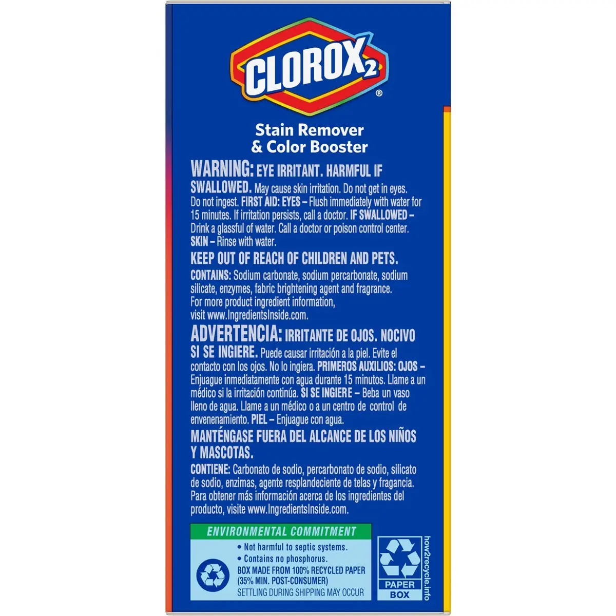 Clorox Laundry Stain Remover and Color Booster Powder 49.2 Oz | Brightens & Removes Tough Stains - view 4