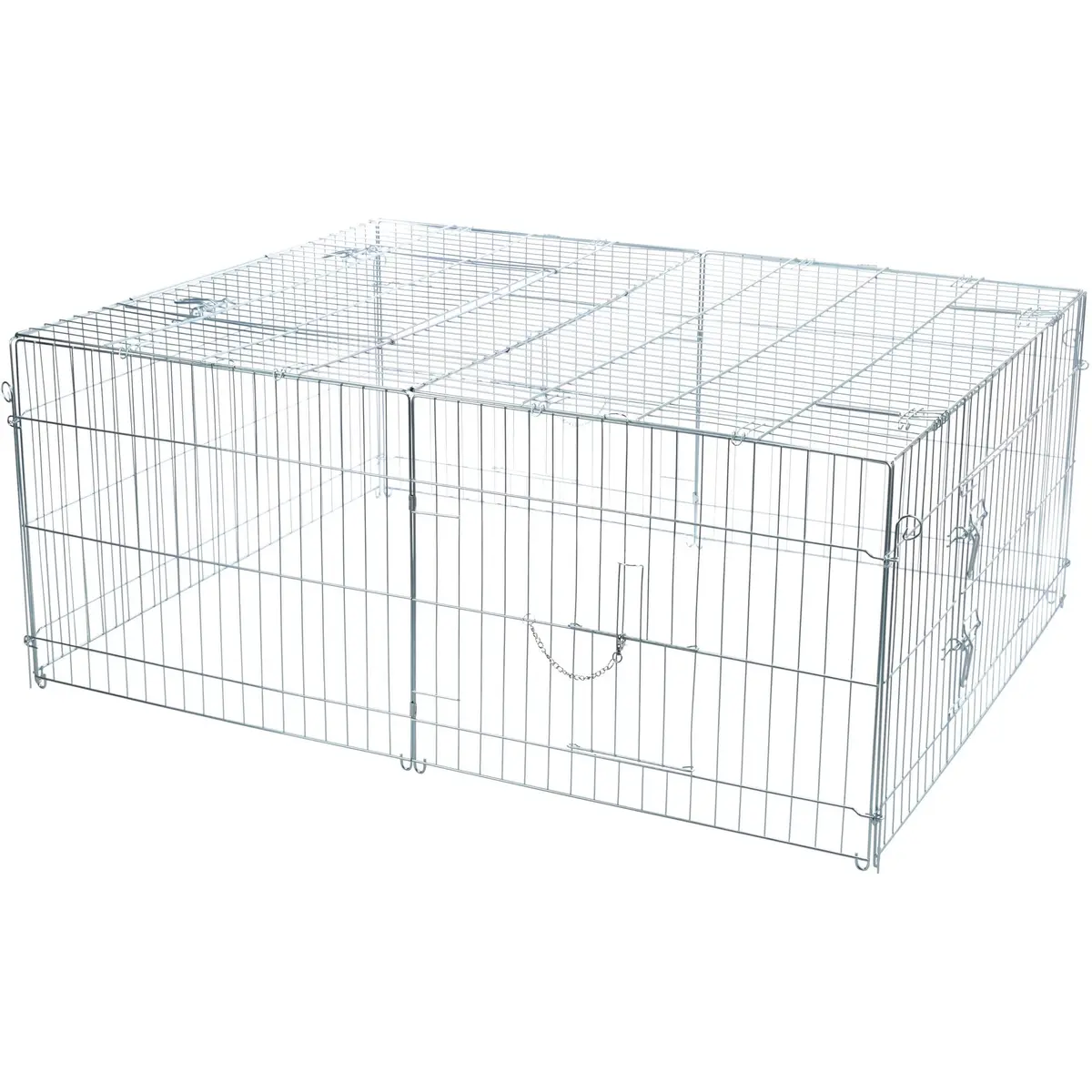 TRIXIE Enclosed Outdoor Run 34 cu. ft. | Heavy-Duty Galvanized Metal Pet Cage - main product image