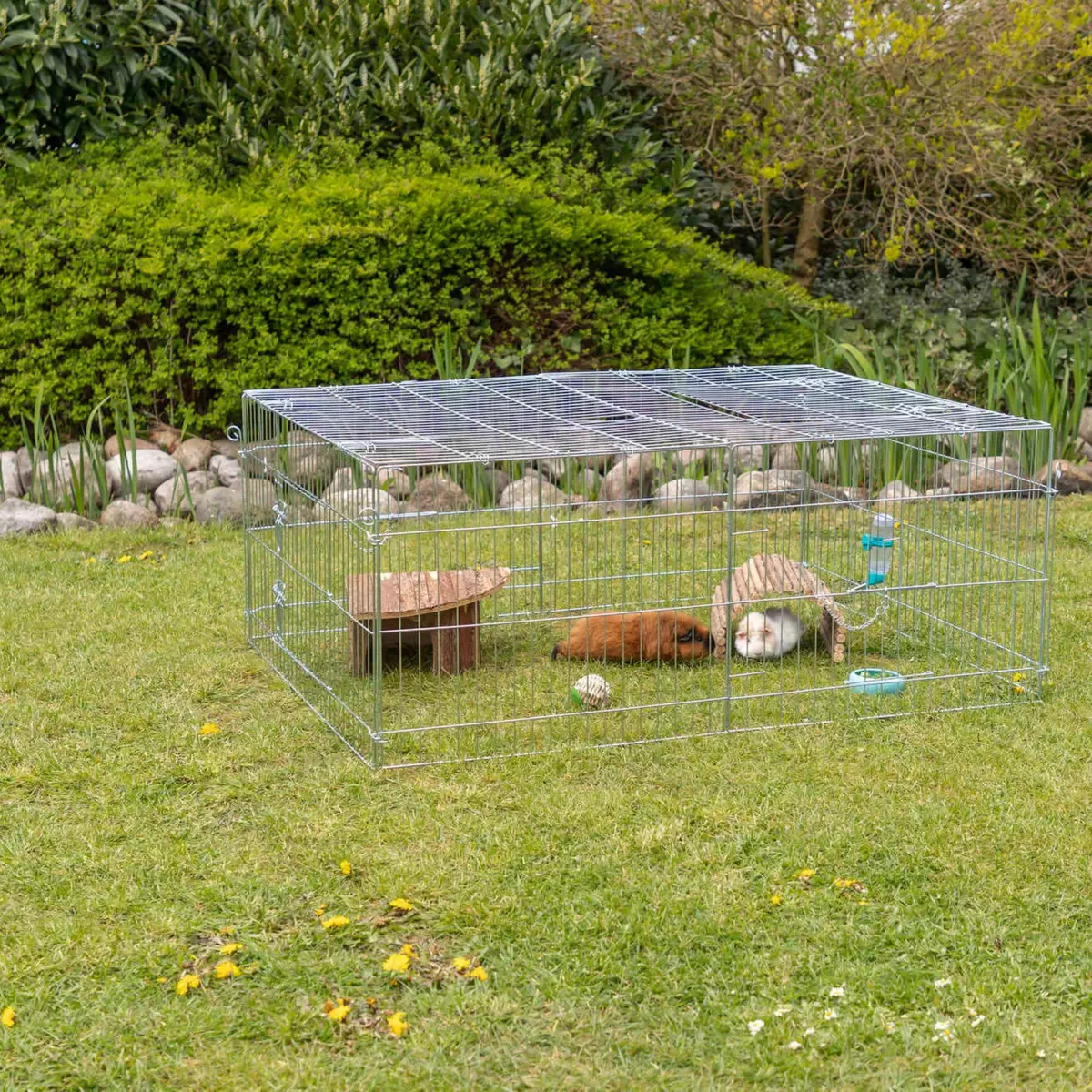 TRIXIE Enclosed Outdoor Run 34 cu. ft. | Heavy-Duty Galvanized Metal Pet Cage - view 2