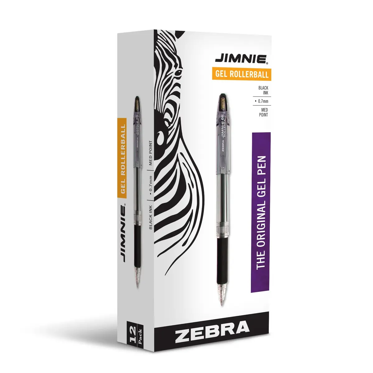 Zebra Pen GR-8 Retractable Gel Pen 12 Pack | Smooth, Acid-Free Ink for Precise Writing - main product image