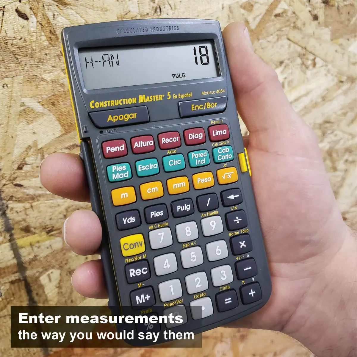 Calculated Industries Construction Master 5 en Espanol | Spanish Construction Calculator - view 6