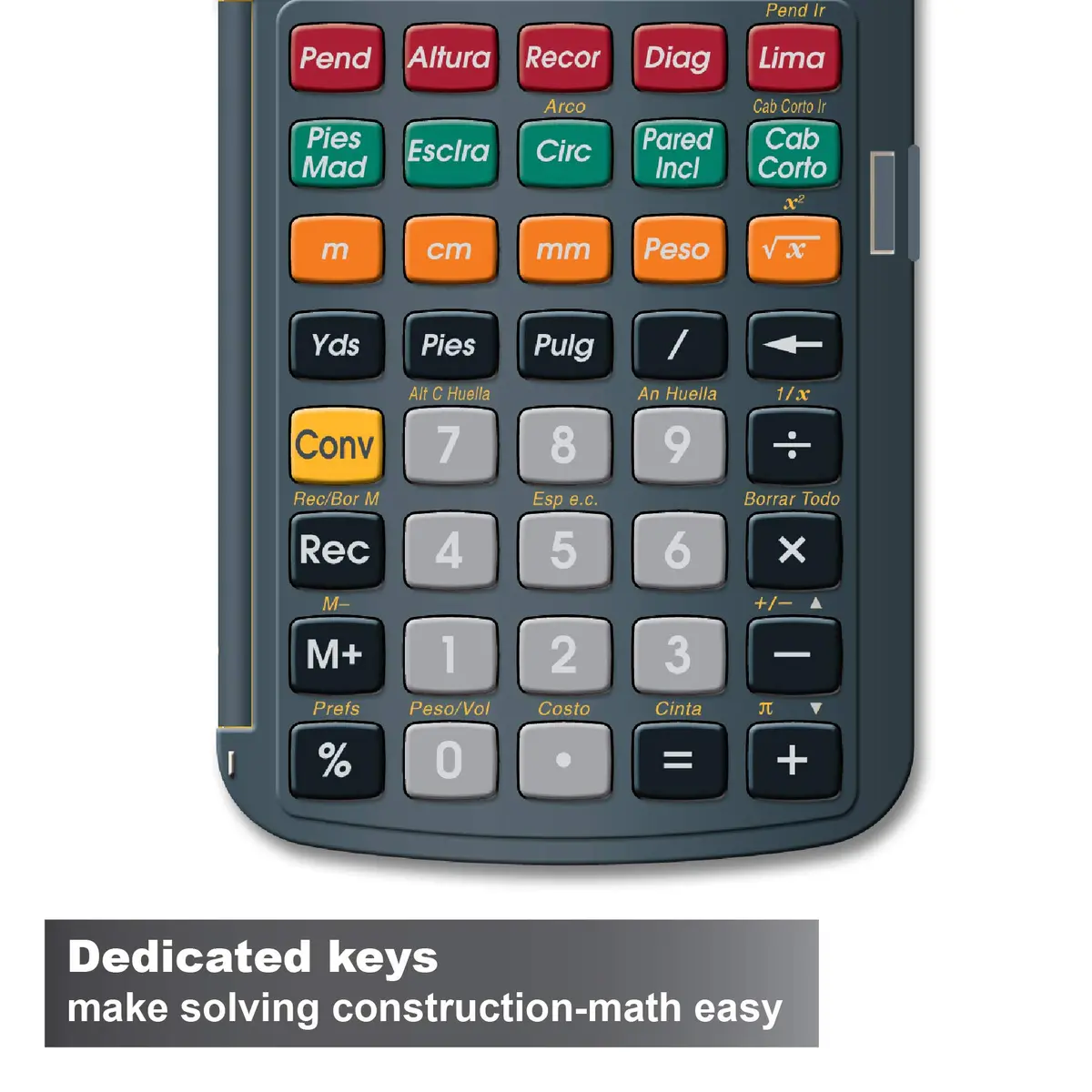 Calculated Industries Construction Master 5 en Espanol | Spanish Construction Calculator - view 3